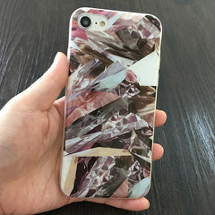 Kerzzil Soft TPU Marble Phone Case For iPhone 7 6 6S Plus 5s SE Graffiti Triangle Painted Phone Cover Back For iPhone 6 7 6S 5S