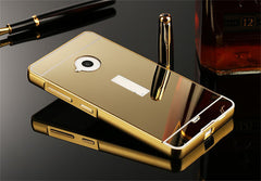 Luxury Rose gold Mirror Aluminum Plating Metal frame Phone Case For Nokia Microsoft Lumia 535 550 630 640XL 650 830 930 1520