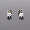 5mm Big Crystal Earrings Anti-allergic G23 Titanium Studs Ear Ring Women Jewelry 6 Color Zircon Choose