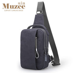 Muzee 2017 Summer High Capacity Chest Bag For Men&Female Canvas Sling Bag Casual Crossbody Bag For Short Trip