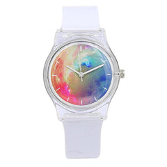 New Fashion Harajuku Star Women Water Resistant Sports Jelly Watch Simple Women Transparent Watches for Lady Girls Watch