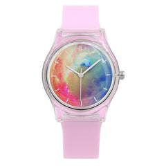 New Fashion Harajuku Star Women Water Resistant Sports Jelly Watch Simple Women Transparent Watches for Lady Girls Watch