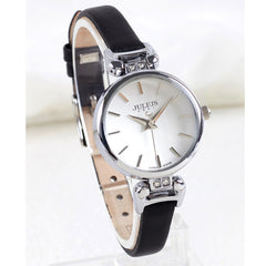 New Lady Women's Watch Japan Quartz Fine Fashion Hours Dress Bracelet Retro Cute Simple Leather Girl Birthday Gift Julius Box