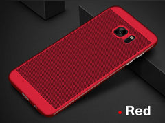 Heat dissipation phone case for samsung galaxy s7 edge case luxury shockproof plastic hard back cover for galaxy s7 phone shell