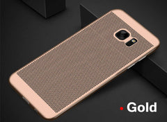 Heat dissipation phone case for samsung galaxy s7 edge case luxury shockproof plastic hard back cover for galaxy s7 phone shell