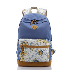 Wilicosh Floral Printing Women School Bag Backpack For Teenage Girls Backpacks Canvas Children Schoolbag Women Book Bags WBS050