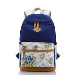 Wilicosh Floral Printing Women School Bag Backpack For Teenage Girls Backpacks Canvas Children Schoolbag Women Book Bags WBS050