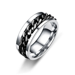 Men's Titanium Steel Rings can be turned Valentine's Gifts for Men's Jewelry  8RD178