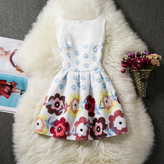 Flower Princess dress girl clothing for girls clothes dresses summer winter 2017 Casual Wear School kids girls party tutu dress