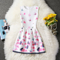 Flower Princess dress girl clothing for girls clothes dresses summer winter 2017 Casual Wear School kids girls party tutu dress