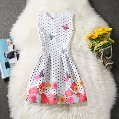 Flower Princess dress girl clothing for girls clothes dresses summer winter 2017 Casual Wear School kids girls party tutu dress