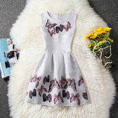 Flower Princess dress girl clothing for girls clothes dresses summer winter 2017 Casual Wear School kids girls party tutu dress