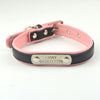 10 Colors 5 Sizes Pet Personalized Collar Soft Leather Laser Free Engraving Pet Name Phone ID Dog Puppy Collars