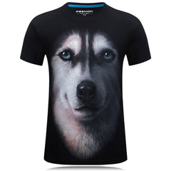 High Quality 3 version Dog face wear Glass Print Funy T-Shirt Men Designer 90S T shirt Hip Hop Brand-Clothing 3D DJ 4XL 5XL 6XL