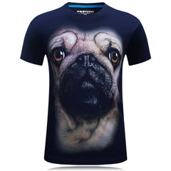 High Quality 3 version Dog face wear Glass Print Funy T-Shirt Men Designer 90S T shirt Hip Hop Brand-Clothing 3D DJ 4XL 5XL 6XL