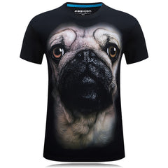 High Quality 3 version Dog face wear Glass Print Funy T-Shirt Men Designer 90S T shirt Hip Hop Brand-Clothing 3D DJ 4XL 5XL 6XL