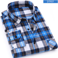 Men Flannel Plaid Shirt 100% Cotton 2017 Spring Autumn Casual Long Sleeve Shirt Soft Comfort Slim Fit Styles Brand Man Clothes