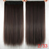 Soowee 20 Colors Black To Brown Ombre Hair Straight High Tempreture Fiber Synthetic Hair Clip In Hair Extensions Hairpiece