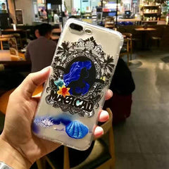 Kerzzil 3D Relief Cute Princess Mermaid Soft Flower Case For iphone 6 6S 7 6s 7 Plus 5 SE 5s Cartoon Silicone Phone Cover Back