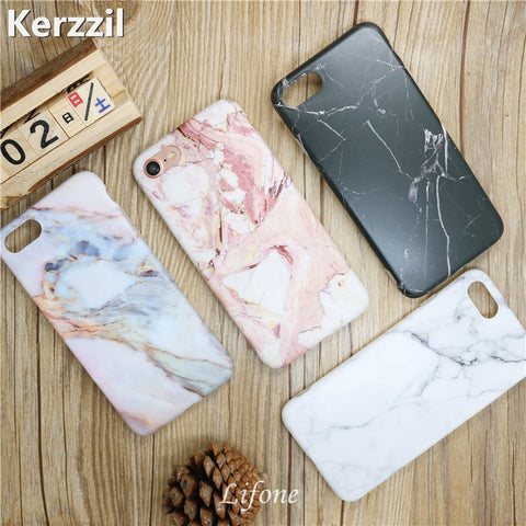 Kerzzil Luxury Marble Stone Case For iPhone 6 6S Colorful Painted Soft Silicone Cover For iPhone 6 7 6S Plus Fundas Capa Back