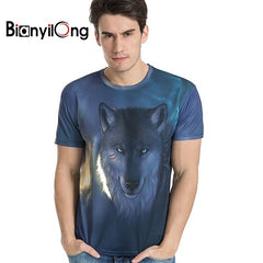 BIANYILONG New Fashion Men/women 3d t-shirt funny print colorful hair Lion King skull summer cool t shirt street wear tops tees