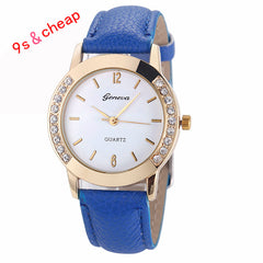 2017 New Hot Watch  Women Lady Girl Diamond Analog Leather Band Quartz Wrist  Watches Watches Relogio Feminino Woman Clock 0717