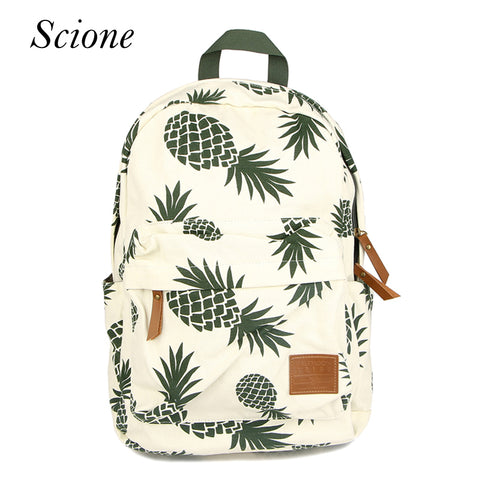 New Designed Backpack Pineapple Printing School Bags For Teenager Girls Casual Bookbags Travel Bag Laptop Rucksack Mochila Li581