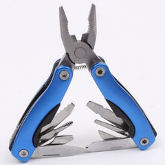 Outdoor Survival Stainless Steel 9 In1 Tool Plier Portable Pocket Mini Knit Compact Opener Knive