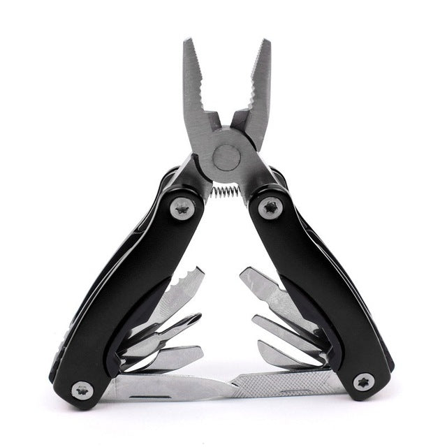 Outdoor Survival Stainless Steel 9 In1 Tool Plier Portable Pocket Mini Knit Compact Opener Knive