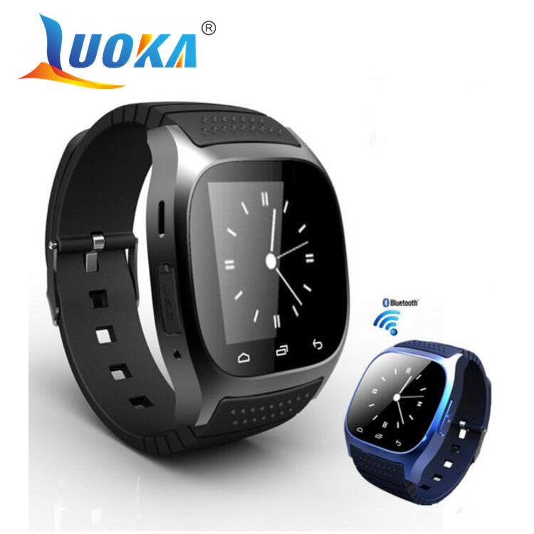 LUOKA Waterproof Smartwatch M26 Bluetooth Smart Watch With LED Alitmeter Music Player Pedometer For Android Smart Phone T30