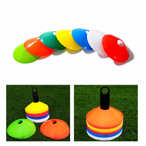 New 10pcs/lot 19cm Cones Marker Discs Soccer Football Training Sports Entertainment Accessories