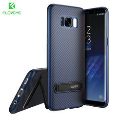 FLOVEME Luxury Phone Case For Samsung S8 Plus Case Kickstand Mobile Phone Cover For Samsung Galaxy S8 S8 Plus Case Silicon Shell