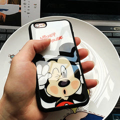 Luxury Cute Minnie Mickey Acrylic mirror Case for iPhone 6s Cases 5 5s SE 6s Plus Cover for iphone 7 Case Plus phone cases P10