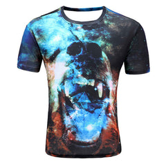 2017 New Fashion Men/women 3D t-shirt funny print colorful Lion King summer cool t shirt street wear Casual tops