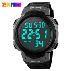 2017 Luxury Brand Mens Sports Watches Dive Digital LED Military Watch Men Fashion Casual Electronics Wristwatch Hot Clock Skmei