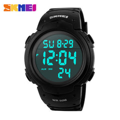 2017 Luxury Brand Mens Sports Watches Dive Digital LED Military Watch Men Fashion Casual Electronics Wristwatch Hot Clock Skmei