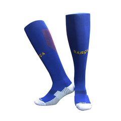 NO Logo National Team Germany Football Barreled Knees Slip Bottom Thick Stocking Spain Soccer Socks Compression Socks