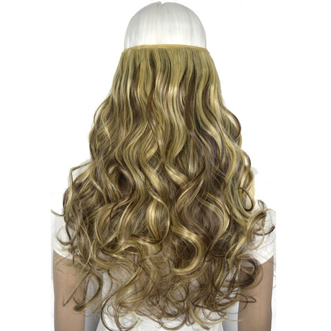 TOPREETY Heat Resistant Synthetic Fiber 22" 55cm 130g Body Wave 5 Clips on Clip in hair Extensions