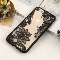 KISSCASE Phone Cases For iPhone 6 6s Plus 7 7 Plus 5 5s SE Luxury Lace Flower TPU Cover Case For iPhone 7 7 Plus  8 8 plus Coque