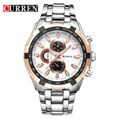 CURREN 8023 Mens Watches Top Brand Luxury Gold Black Quartz Man Watch Men Military Sport Clock Male Wristwatch Relogio Masculino