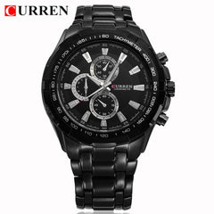 CURREN 8023 Mens Watches Top Brand Luxury Gold Black Quartz Man Watch Men Military Sport Clock Male Wristwatch Relogio Masculino