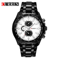 CURREN 8023 Mens Watches Top Brand Luxury Gold Black Quartz Man Watch Men Military Sport Clock Male Wristwatch Relogio Masculino