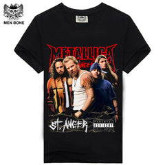 [Men bone] Hot 100% Cotton T-shirt Male Fashion Brand rock punish punk 3D skull Men T Shirt street wear cool Camisa Tees XXXL