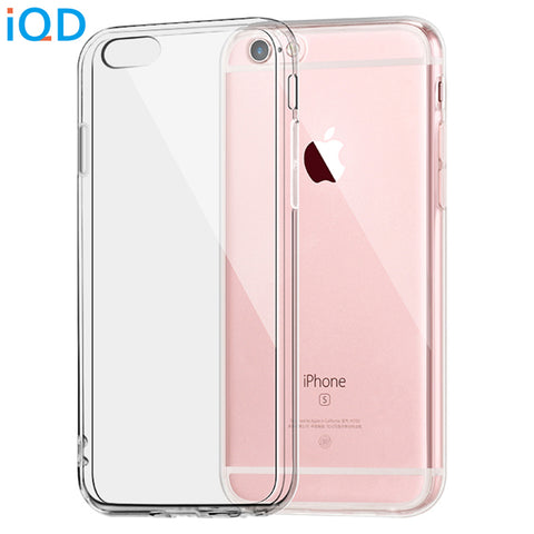 IQD For Apple iPhone 6 6s Plus Case Clear TPU Cover Slim Crystal Silicone Protective sleeve Transparent Fitted Soft hard Cases