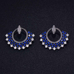 GODKI Fashion Earring Jewelry Cubic Zirconia Crystal Ear Jackets Jewelry Ear Stud Earrings For Women Boucle D'oreille