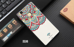 Original Brand Cover huawei p9 lite case Silicon TPU Soft 3D Stereo Relief For 5.2