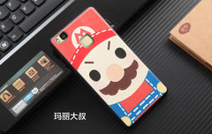 Original Brand Cover huawei p9 lite case Silicon TPU Soft 3D Stereo Relief For 5.2