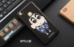 Original Brand Cover huawei p9 lite case Silicon TPU Soft 3D Stereo Relief For 5.2