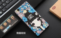 Original Brand Cover huawei p9 lite case Silicon TPU Soft 3D Stereo Relief For 5.2
