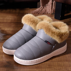 Women Snow Boots Winter Warm Fur Ankle Boots Couple Thick Sole Cotton Shoes Woman Flats Waterproof Anti-skid Botas Mujer Zapatos